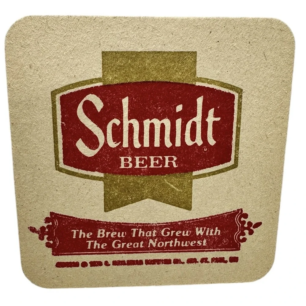 40 Vintage Stack SCHMIDT BEER‎ NOS Beer Bar Pub Drink Coasters Heileman Brewing
